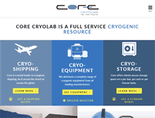Tablet Screenshot of corecryolab.com